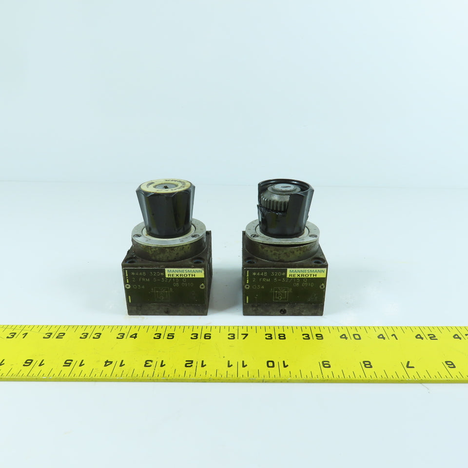Rexroth 2 FRM 5-32/15 Q 2 Way Flow Control Valve (1 Damaged) Lot Of 2