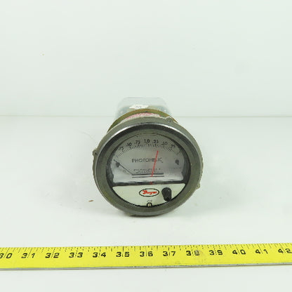 Dwyer Photohelic Gage 120VAC 0-2" Of Water 25PSI