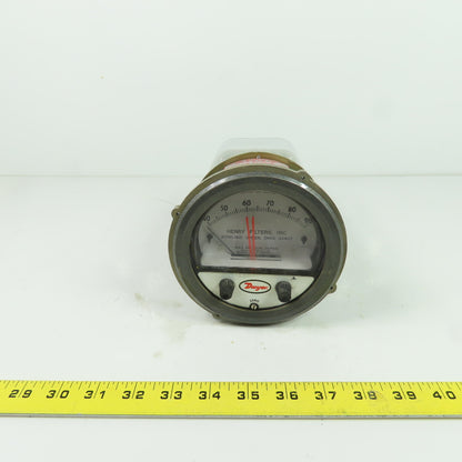 Dwyer Photohelic Gage 120VAC 40-90" Of Water 25PSI