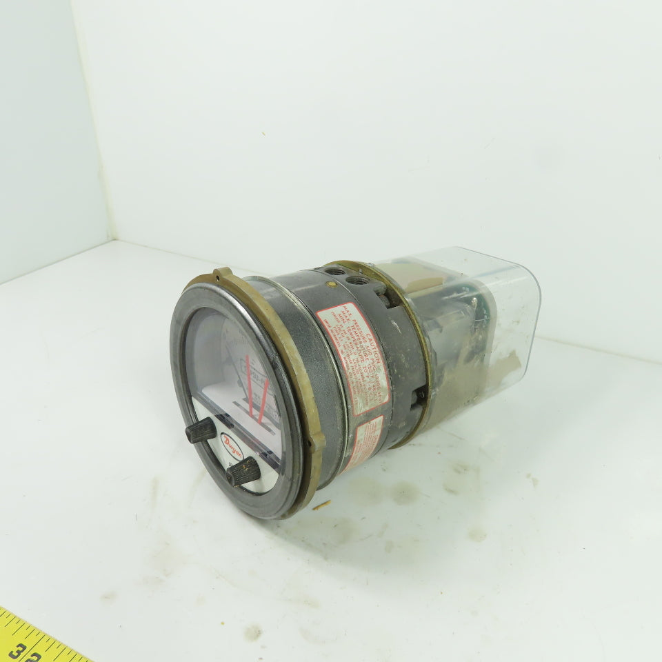 Dwyer Capsu-Photohelic Gage 120VAC 0-40 LBS Per Sq In 500PSI