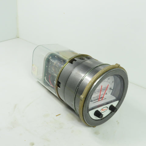 Dwyer Capsu-Photohelic Gage 120VAC 0-40 LBS Per Sq In 500PSI