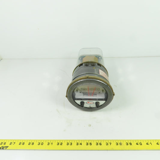 Dwyer Capsu-Photohelic Gage 120VAC 0-40 LBS Per Sq In 500PSI