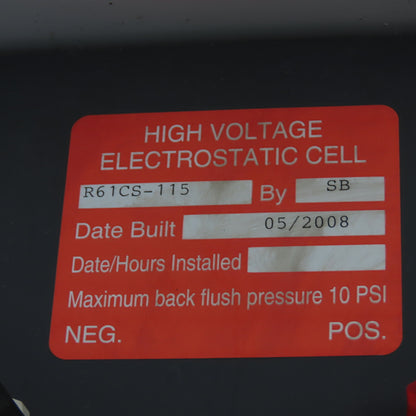 ASL R61CS-115 High Voltage Electrostatic Cell 10PSI