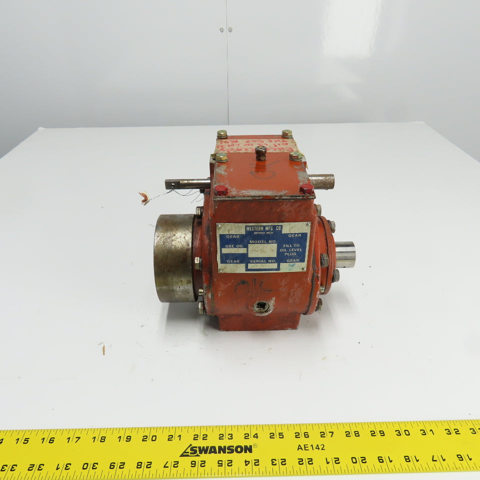 Western MFG 43200-2 Gear Reducer 1:1/6:1 Ratio