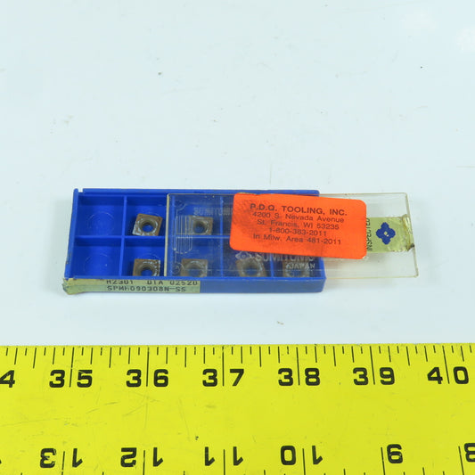 Sumitomo SPMH090308N-SS Square Turning Carbide Inserts CVD 3/8" IC Lot Of 8