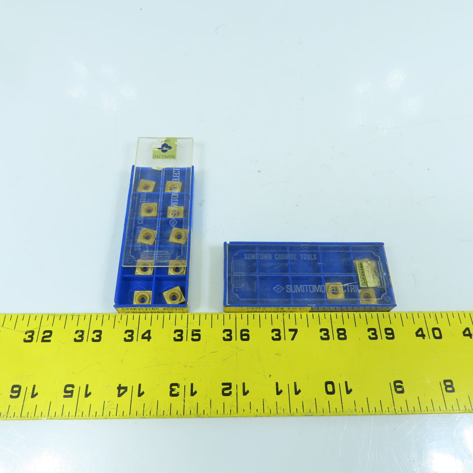 Sumitomo SPMT090308N-SF Square Turning Carbide Inserts 3/8" IC Lot Of 13