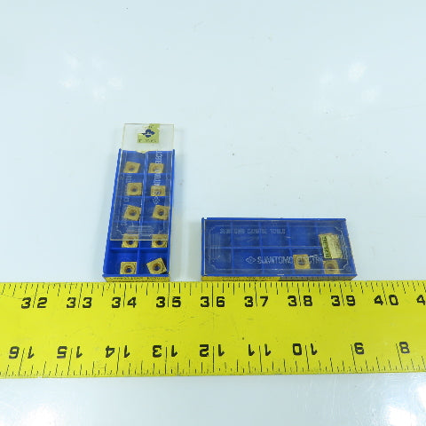 Sumitomo SPMT090308N-SF Square Turning Carbide Inserts 3/8" IC Lot Of 13