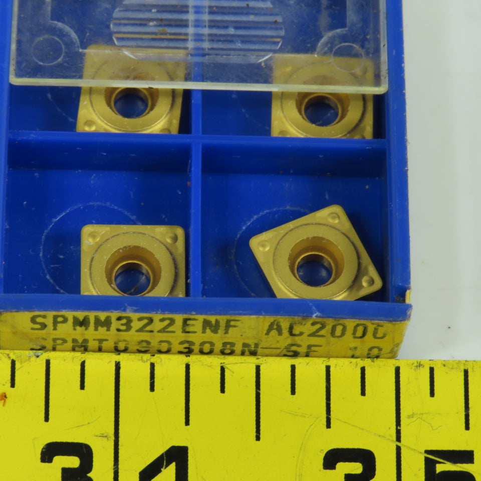 Sumitomo SPMT090308N-SF Square Turning Carbide Inserts 3/8" IC Lot Of 13