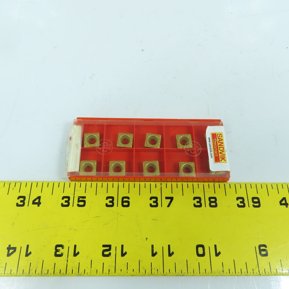 Sandvik SCMT 09 T3 08-PF Square Turning Carbide Inserts 4015 3/8" IC Lot Of 10