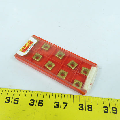 Sandvik SCMT 09 T3 08-PF Square Turning Carbide Inserts 4015 3/8" IC Lot Of 10
