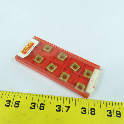 Sandvik SCMT 09 T3 08-PF Square Turning Carbide Inserts 4015 3/8" IC Lot Of 10