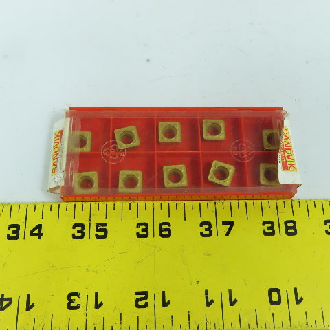 Sandvik SCMT 09 T3 12-PR Square Turning Carbide Inserts 4025 3/8" IC Lot Of 10