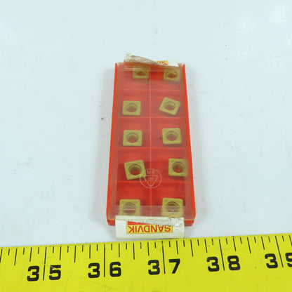 Sandvik SCMT 09 T3 12-PR Square Turning Carbide Inserts 4025 3/8" IC Lot Of 10