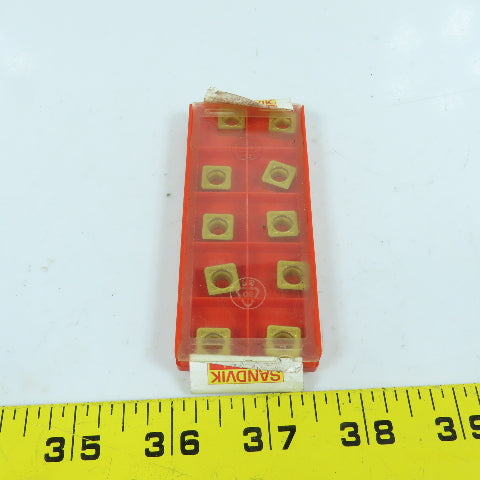 Sandvik SCMT 09 T3 12-PR Square Turning Carbide Inserts 4025 3/8" IC Lot Of 10