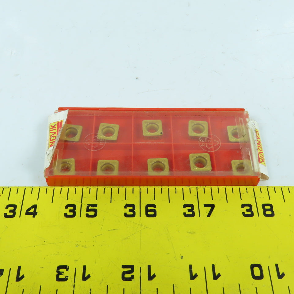 Sandvik SCMT 09 T3 12-PR Square Turning Carbide Inserts 4025 3/8" IC Lot Of 10