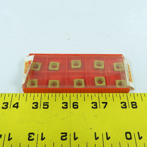 Sandvik SCMT 09 T3 12-PR Square Turning Carbide Inserts 4025 3/8" IC Lot Of 10