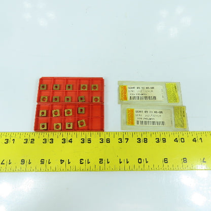 Sandvik SCMT 09 T3 08-UR Square Turning Carbide Inserts 3/8" IC Lot Of 18