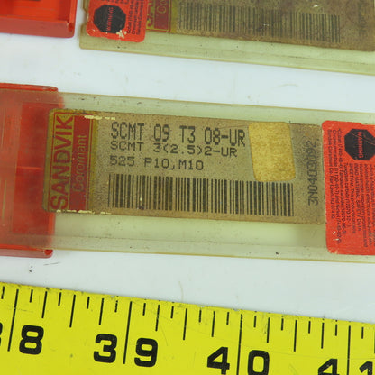 Sandvik SCMT 09 T3 08-UR Square Turning Carbide Inserts 3/8" IC Lot Of 14