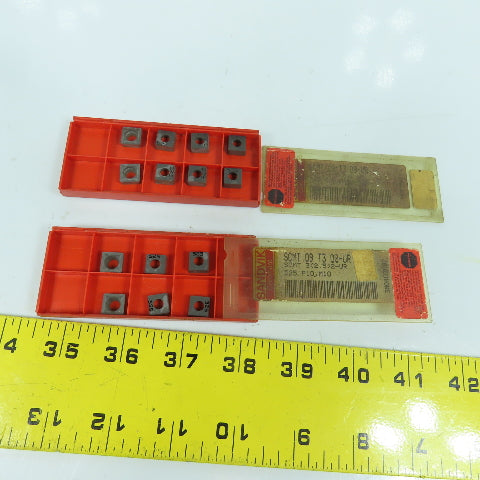 Sandvik SCMT 09 T3 08-UR Square Turning Carbide Inserts 3/8" IC Lot Of 14