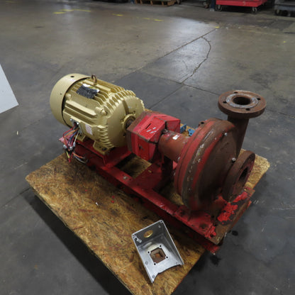 25Hp Horizontal Centrifugal Pump 230/460V 3Ph 1770RPM 4"In 3"Out