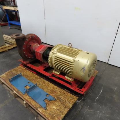 25Hp Horizontal Centrifugal Pump 230/460V 3Ph 1770RPM 4"In 3"Out