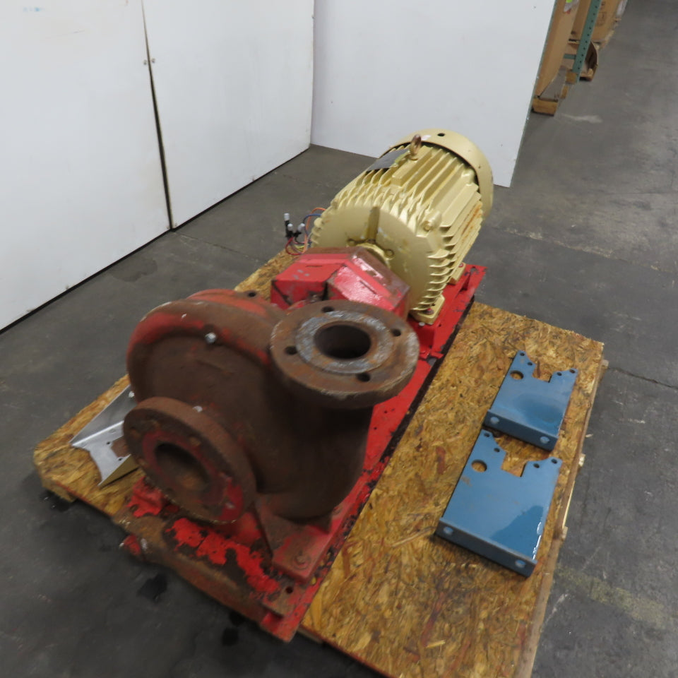 25Hp Horizontal Centrifugal Pump 230/460V 3Ph 1770RPM 4"In 3"Out