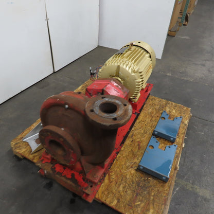 25Hp Horizontal Centrifugal Pump 230/460V 3Ph 1770RPM 4"In 3"Out