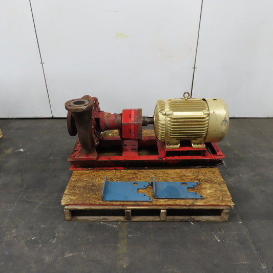 25Hp Horizontal Centrifugal Pump 230/460V 3Ph 1770RPM 4"In 3"Out