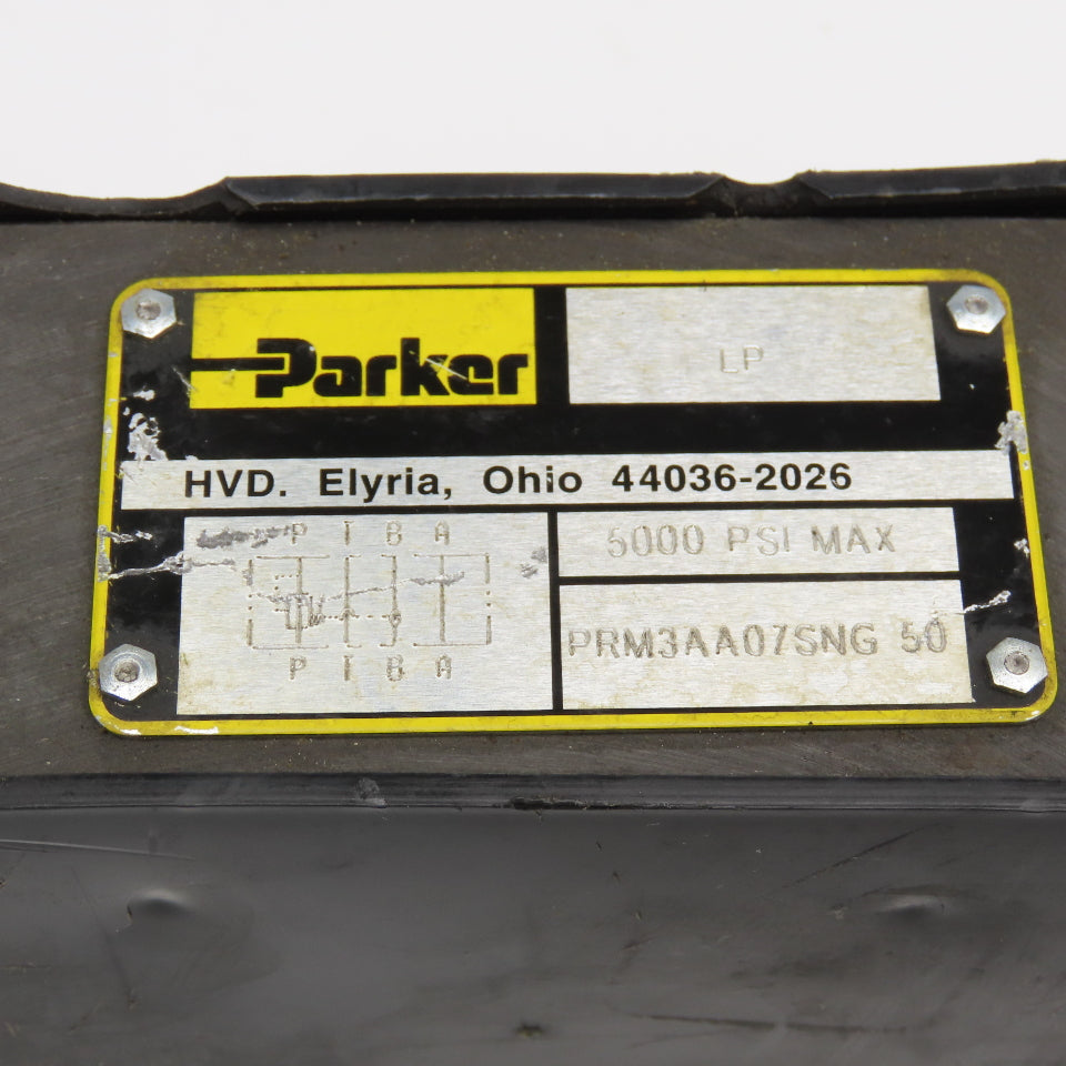 Parker PRM3AA07SNG Pressure Reducing Hydraulic Stack Valve 5000PSI