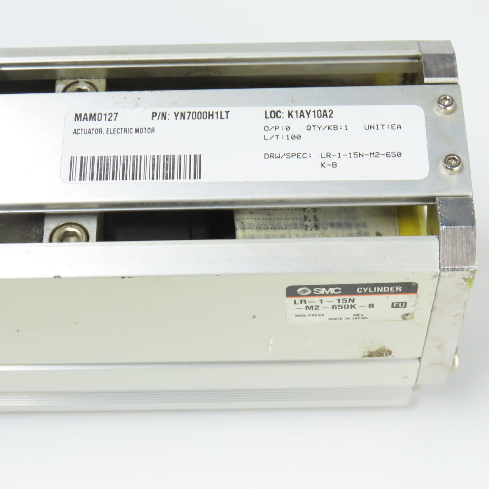 SMC LR-1-15N-M2-650K-B Electric Linear Actuator 40" OAL