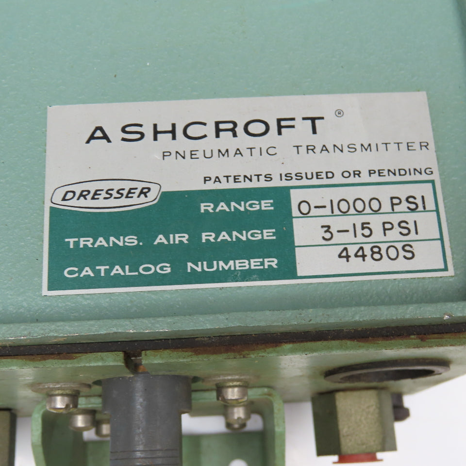 Ashcroft 4480S Non Indicating Pneumatic Transmitter