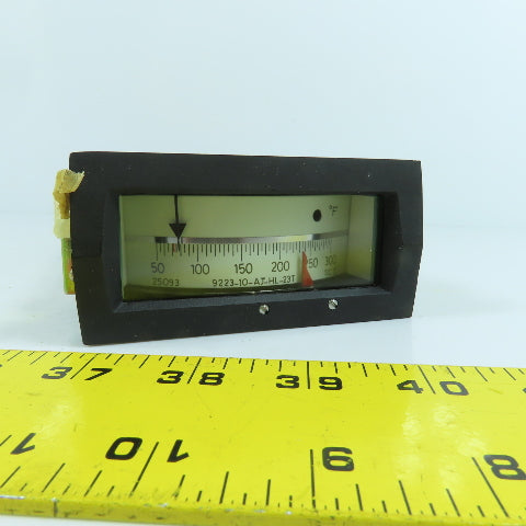 Versatile 9223-10-AJ-HL-23T Panel Mount Temperature Gauge 50-300°F