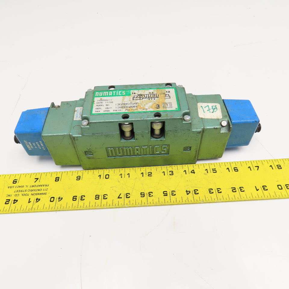 Numatics I35BB515MP 5/3 Position Open Center Pneumatic Solenoid Valve 24VDC