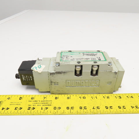 Numatics I34BA400KP14D30 5/2 Position Open Center Pneumatic Solenoid Valve 110V