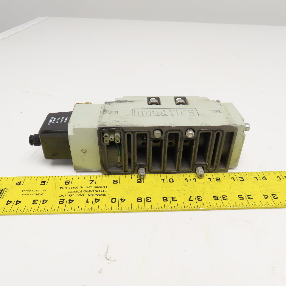 Numatics I34BA400KP14D30 5/2 Position Open Center Pneumatic Solenoid Valve 110V
