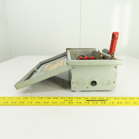 Siemens HFC361R 30A 600V 3-Phase Fusible Heavy Duty Safety Disconnect Switch