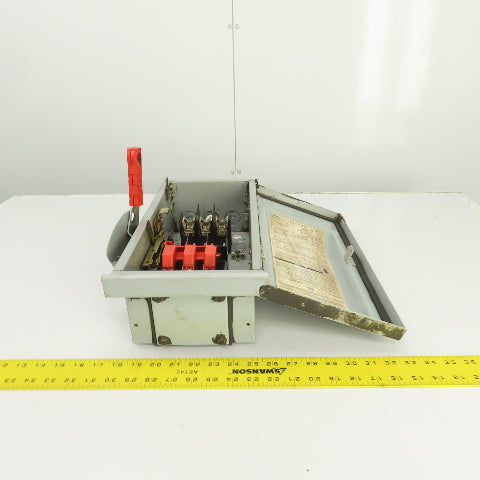Siemens HFC361R 30A 600V 3-Phase Fusible Heavy Duty Safety Disconnect Switch