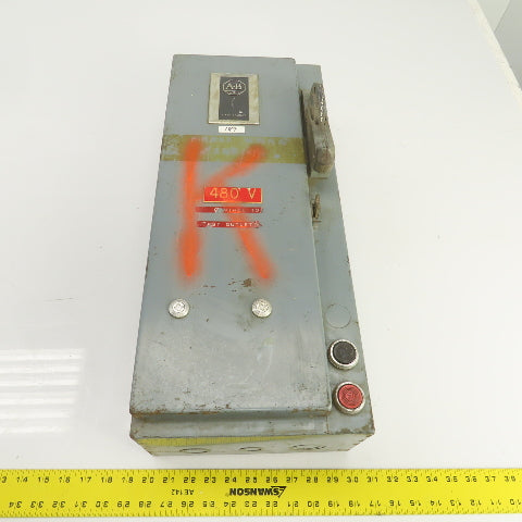 Allen Bradley 712-BAB24 Ser N Size 1 Combination Starter Disconnect 10HP Max
