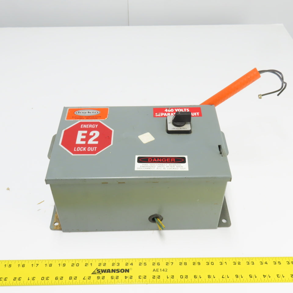 Daykin LTFS-13 Transformer Disconnect 460V 1.63 Pri 115V 6.52 Sec 750VA