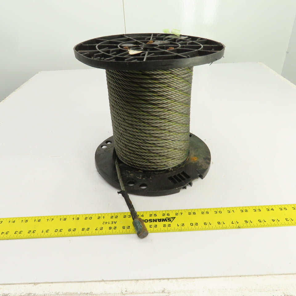 3/8" Galvanized Aircraft Cable Steel Wire Rope 100" OAL