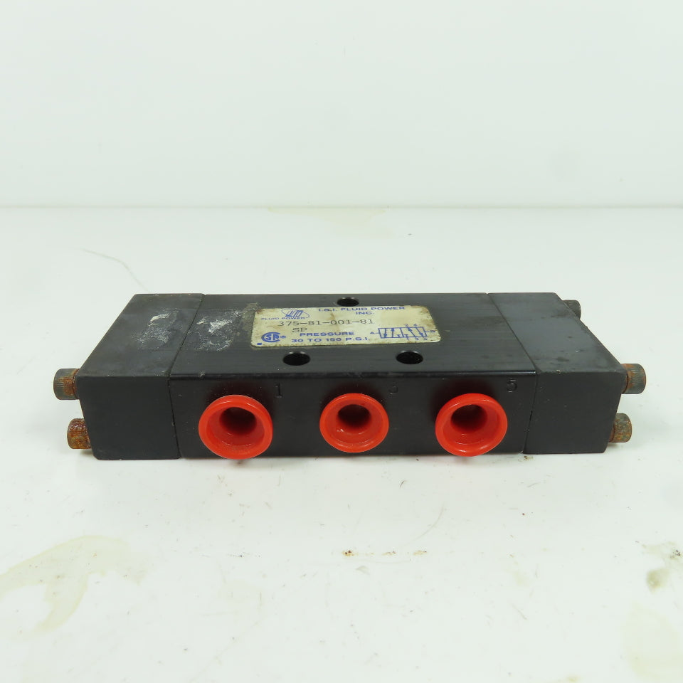 ISI Fluid Power 375-81-001-81 Pneumatic Solenoid Valve Manifold 1/4" NPT 150PSI