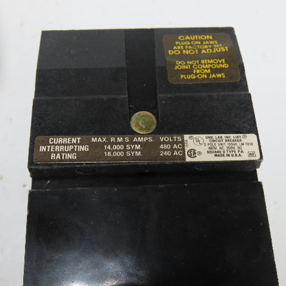 Square D FA-24020-BC 2-Pole Circuit Breaker 20A 480VAC 250VDC NEW