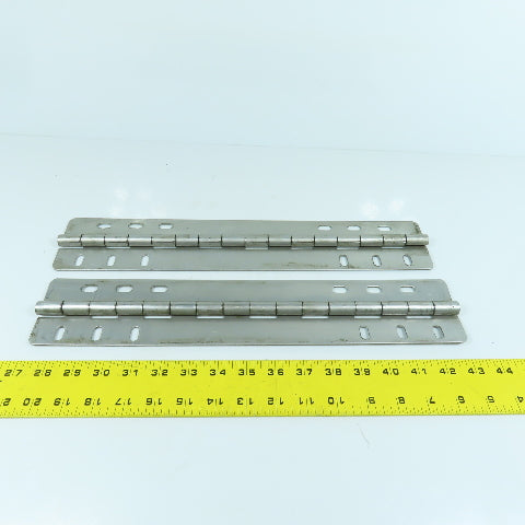 Heavy Duty Stainless Steel 3" Open x 16" L Continuous Piano Hinge Lot Of 2