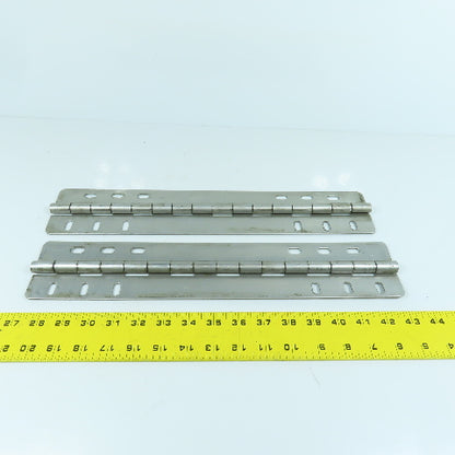 Heavy Duty Stainless Steel 3" Open x 16" L Continuous Piano Hinge Lot Of 2