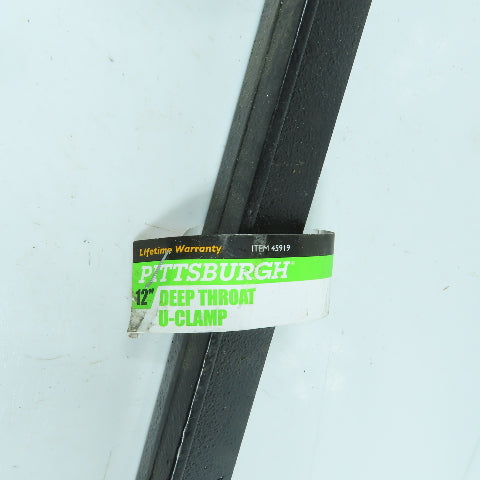 Pittsburgh 12" Deep Throat U C-Clamp 4-1/4" Open Height
