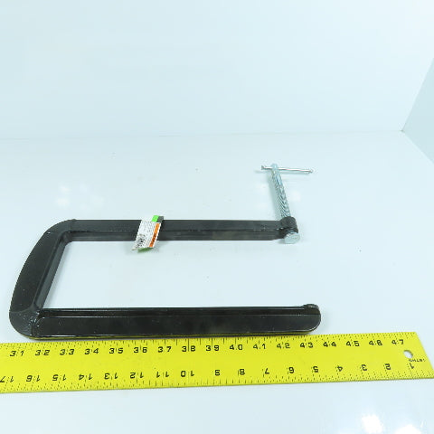 Pittsburgh 12" Deep Throat U C-Clamp 4-1/4" Open Height