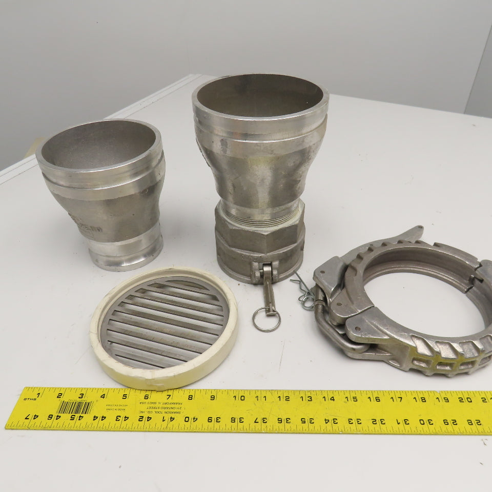 B.T.I BTF-4x5-R 4" x 6" Stainless Steel Dry Bulk Pneumatic Conveying Filter