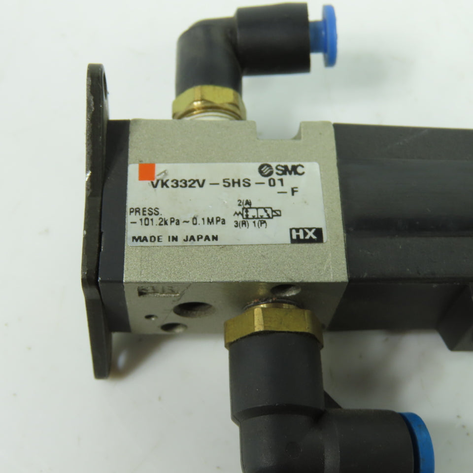 SMC VK332V-5HS-01-F Pneumatic Solenoid Valve 24VDC Coil 101.2kPa-0.1MPa 1/8" NPT