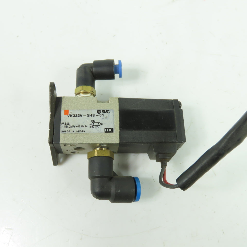 SMC VK332V-5HS-01-F Pneumatic Solenoid Valve 24VDC Coil 101.2kPa-0.1MPa 1/8" NPT