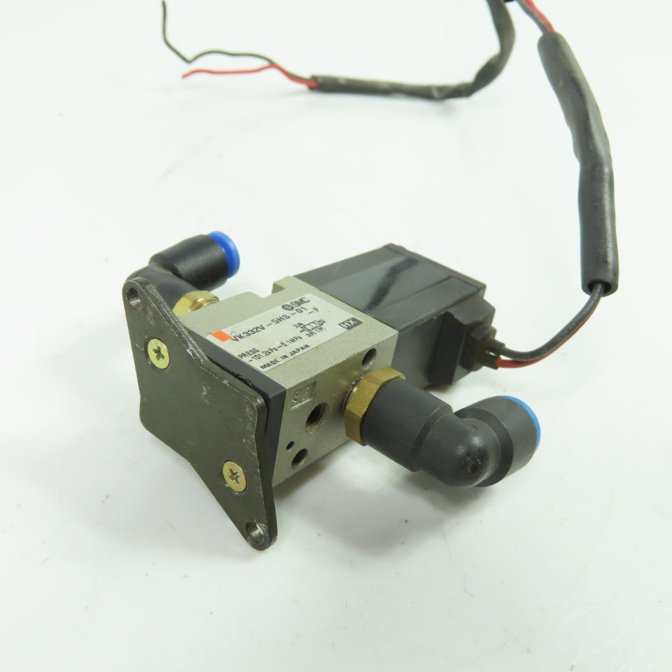 SMC VK332V-5HS-01-F Pneumatic Solenoid Valve 24VDC Coil 101.2kPa-0.1MPa 1/8" NPT